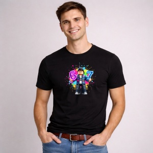 Tricou Paste 67 Roblox Boy Graffiti Multicolor Easter, din bumbac 100%, tricou negru, Copii | Dama | Barbat - Img 3