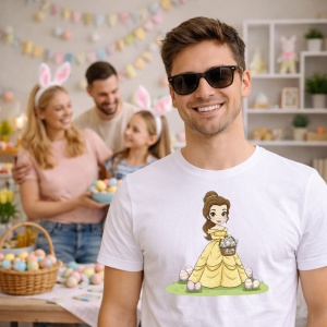 Tricou Paste Belle Beauty And The Beast Paste Cos Oua, din bumbac 100%, tricou alb, Copii | Dama | Barbat - Img 7