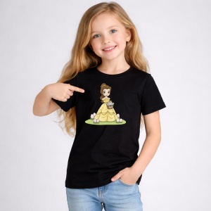 Tricou Paste Belle Beauty And The Beast Paste Cos Oua, din bumbac 100%, tricou negru, Copii | Dama | Barbat