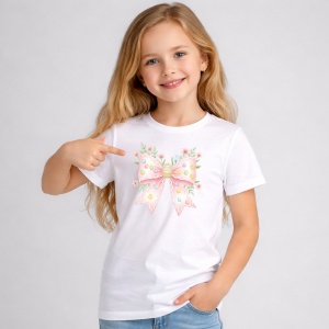Tricou Paste Fundita Roz Pastel Minimal Decor Elegant, din bumbac 100%, tricou alb, Copii | Dama | Barbat