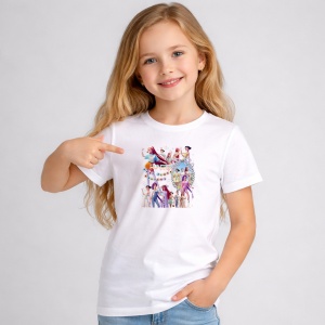 Tricou Paste Huntrix Kpop Coquette Fashion Pastel Girls, din bumbac 100%, tricou alb, Copii | Dama | Barbat - Img 3