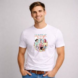 Tricou Paste Huntrix Kpop Girls Easter Fashion Pastel, din bumbac 100%, tricou alb, Copii | Dama | Barbat - Img 2