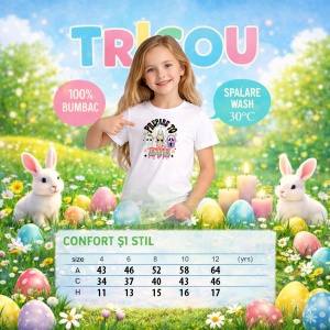 Tricou Paste Prepare To Die Easter Horror Mask Funny Meme, din bumbac 100%, tricou alb, Copii | Dama | Barbat - Img 4