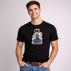 Tricou Paste Zoey Kpop Demon Hunters Girl Stil, din bumbac 100%, tricou negru, Copii | Dama | Barbat