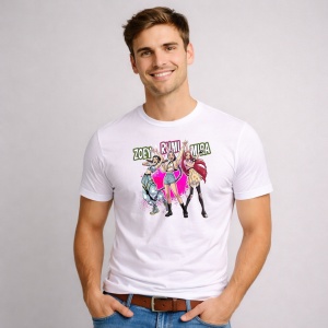 Tricou Paste Zoey Rumi Mira Kpop Easter Girls, din bumbac 100%, tricou alb, Copii | Dama | Barbat - Img 2