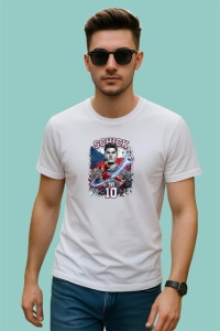 Tricou Patrik Schick Cehia Atacant Euro Fotbal, din bumbac 100% , tricou alb pentru Copii | Dama | Barbat - Img 3