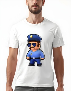 Tricou pentru barbati - Stumble Guys - Police Officer