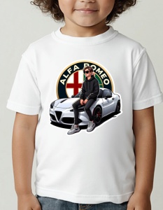 Tricou pentru copii - Alfa Romeo Speed - Eleganță Italiană și Viteză