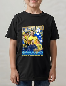 Tricou pentru copii - Cristiano Ronaldo - The GOAT - Cristiano Ronaldo, GOAT, Al Nassr