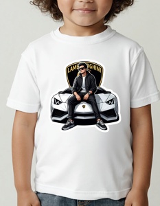 Tricou pentru copii - Lamborghini Velocity - Aventură și Putere