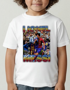 Tricou pentru copii - Lionel Messi - Campionul Lumii - Lionel Messi, Argentina, fotbal copii - Img 2