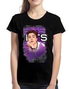 Tricou pentru dama - K-POP - Jimin BTS - Look iconic, BTS star, fan K-pop merch. - Img 2