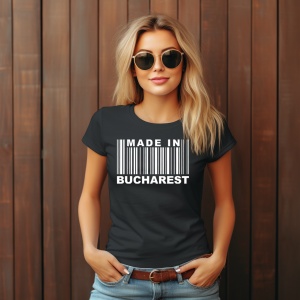 Tricou personalizat cu logo Made in Bucharest - Img 2