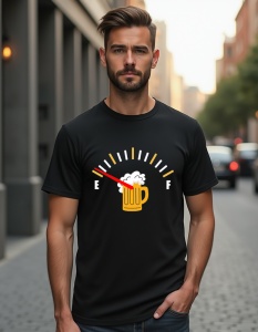 Tricou personalizat pentru barbati din bumbac 100% - Beer Empty