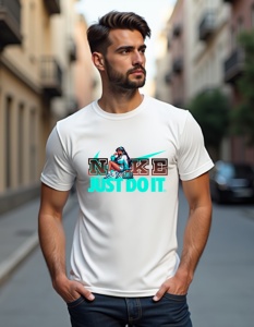 Tricou personalizat pentru barbati din bumbac 100% - Cool Girl - Just Do It