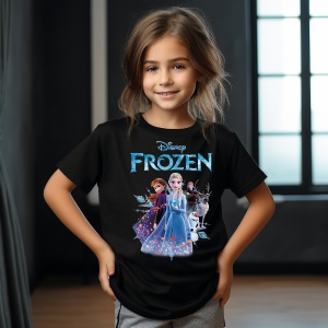 Tricou personalizat pentru copii cu Frozen Regatul de gheata - Img 2