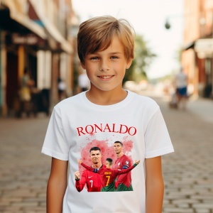 Tricou Personalizat pentru Copii cu Ronaldo - Portugal Legend - Cadou pentru Fanii Fotbalului - Ronaldo Portugal Legend Tricou Copii