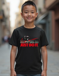 Tricou personalizat pentru copii din bumbac 100% - Sneakerhead - Just Do It - Img 2