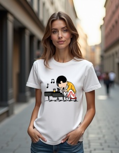 Tricou personalizat pentru dama din bumbac 100% - Freddie