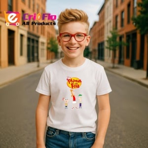 Tricou Phineas and Ferb baieti inventivi care isi petrec vara cu experimente geniale, Copii | Dama | Barbat