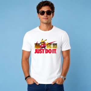 Tricou Pikachu Electric Yellow Pokemon Urban Street Fashion, din bumbac 100% Copii | Dama | Barbat
