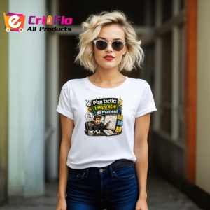 Tricou Plan Tactic Inspiratie De Moment Antrenor, din bumbac 100% , tricou alb pentru Copii | Dama | Barbat - Img 8