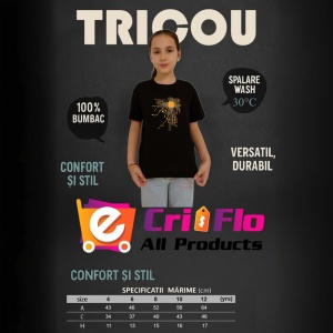 Tricou Pocesor integrat Automat Negru, Copii | Dama | Barbat - Img 5