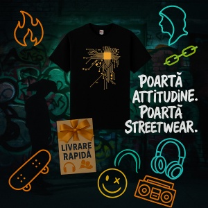 Tricou Pocesor integrat Automat Negru, Copii | Dama | Barbat - Img 8