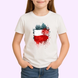 Tricou Poland Steag Splash Art, Copii | Dama | Barbat - Img 3