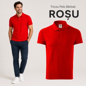Tricou Polo Bărbați Malfini Cotton Heavy 215, 100% Bumbac, 220 g/m², Guler Polo, Mărimi S-3XL, 13 Culori - Img 19