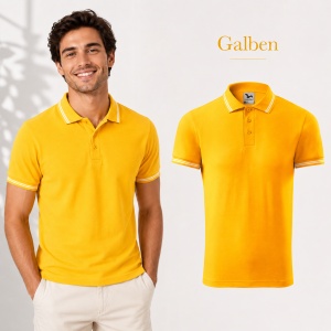 Tricou Polo Bărbați Malfini Urban 219, cu Dungi la Guler, Tip Tommy, 65% Bumbac, 200 g/m², 19 Culori, Mărimi S–3XL - Img 20