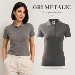 Tricou Polo Damă Malfini 210 Pique, Croială Cambrată, 200 g/m², Mărimi XS–3XL,65% Bumbac, 36 Culori - Img 21