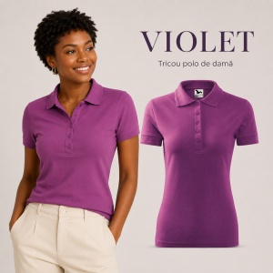 Tricou Polo Damă Malfini 210 Pique, Croială Cambrată, 200 g/m², Mărimi XS–3XL,65% Bumbac, 36 Culori - Img 31