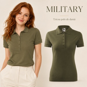 Tricou Polo Damă Malfini 210 Pique, Croială Cambrată, 200 g/m², Mărimi XS–3XL,65% Bumbac, 36 Culori - Img 41