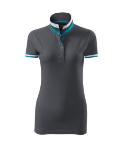 Tricou Polo Damă Premium Malfini 257 Collar Up, 100% Bumbac, Croială Cambrată, 215 g/m², XS 2XL, 10 Culori - Img 16