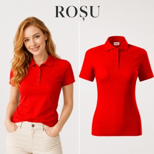 Tricou Polo Damă Rimeck Resist Heavy Polo R21 – 100% Bumbac, 200 g/m², Croială Cambrată - Img 14