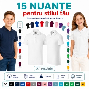 Tricou Polo pentru Băieți 222 - Img 7