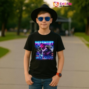 Tricou Pop Smoke - City Night, muzica R&B, Dama | Barbat | Copii, Culoare Negru - Img 6