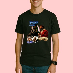 Tricou Pop Smoke - Money Style, muzica POP, Dama | Barbat | Copii, Culoare Negru - Img 3