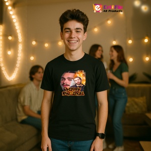 Tricou Post Malone - Flames Style, muzica RAP, Dama | Barbat | Copii, Culoare Negru - Img 8