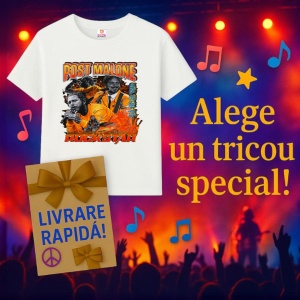 Tricou Post Malone - Rockstar Orange, muzica Hip-Hop / Rap, Dama | Barbat | Copii - Img 5