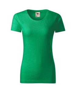 Tricou premium dama din bumbac organic de culoare verde deschis