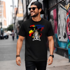Tricou Rapper Underground Boombox Dark Urban Aesthetic Street Art, din bumbac 100%, tricou negru, Copii | Dama | Barbat - Img 5