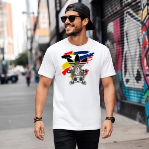 Tricou Rapper Underground Boombox Dark Urban Aesthetic Street Art, din bumbac 100% Copii | Dama | Barbat - Img 5