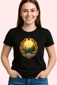 Tricou Republica Socialista Romania, Copii | Dama | Barbat , tricou negru - Img 3