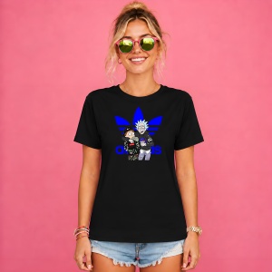 Tricou Rick And Morty Camo Outfit Logo Albastru Urban Fashion, din bumbac 100%, tricou negru, Copii | Dama | Barbat - Img 2