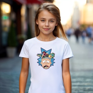 Tricou Rick Sad Tricou Alb - Copii | Dama | Barbat - Img 5