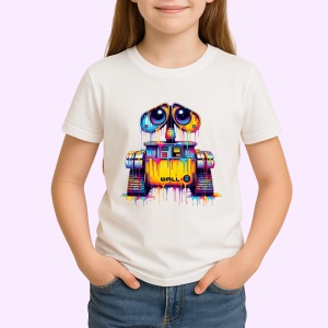 Tricou Robot WALL E stil graffiti personaj animat reinterpretat Copii | Dama | Barbat - Img 4