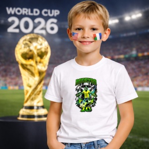 Tricou Rodrygo Brazil World Cup Fifa 2026, din bumbac 100%, tricou alb, Copii | Dama | Barbat - Img 5