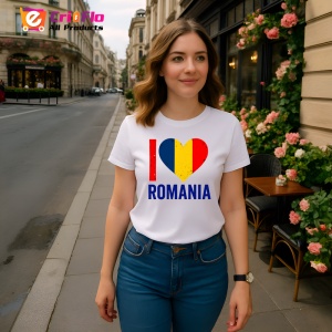 Tricou Romania I Love Romania |Colectia Tricouri Romania - Img 4